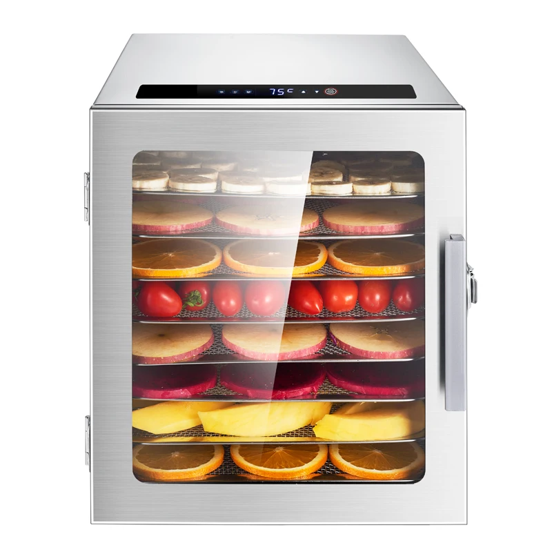 Food Snacks Healthy - Large Capacity 8-Tray Food Dehydrator 500W