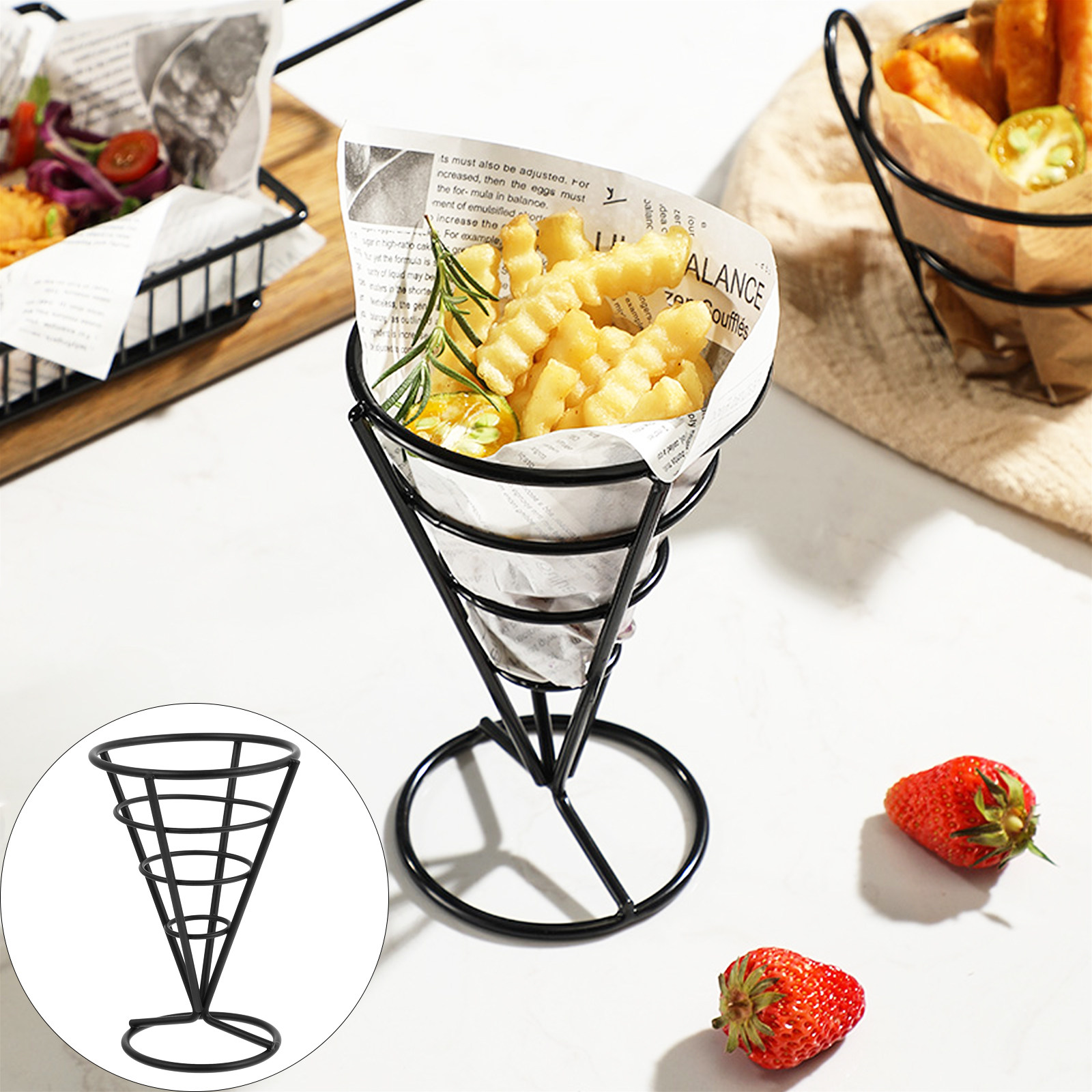 Food Snacks Healthy - 1Pcs Safe Healthy Iron French Fries