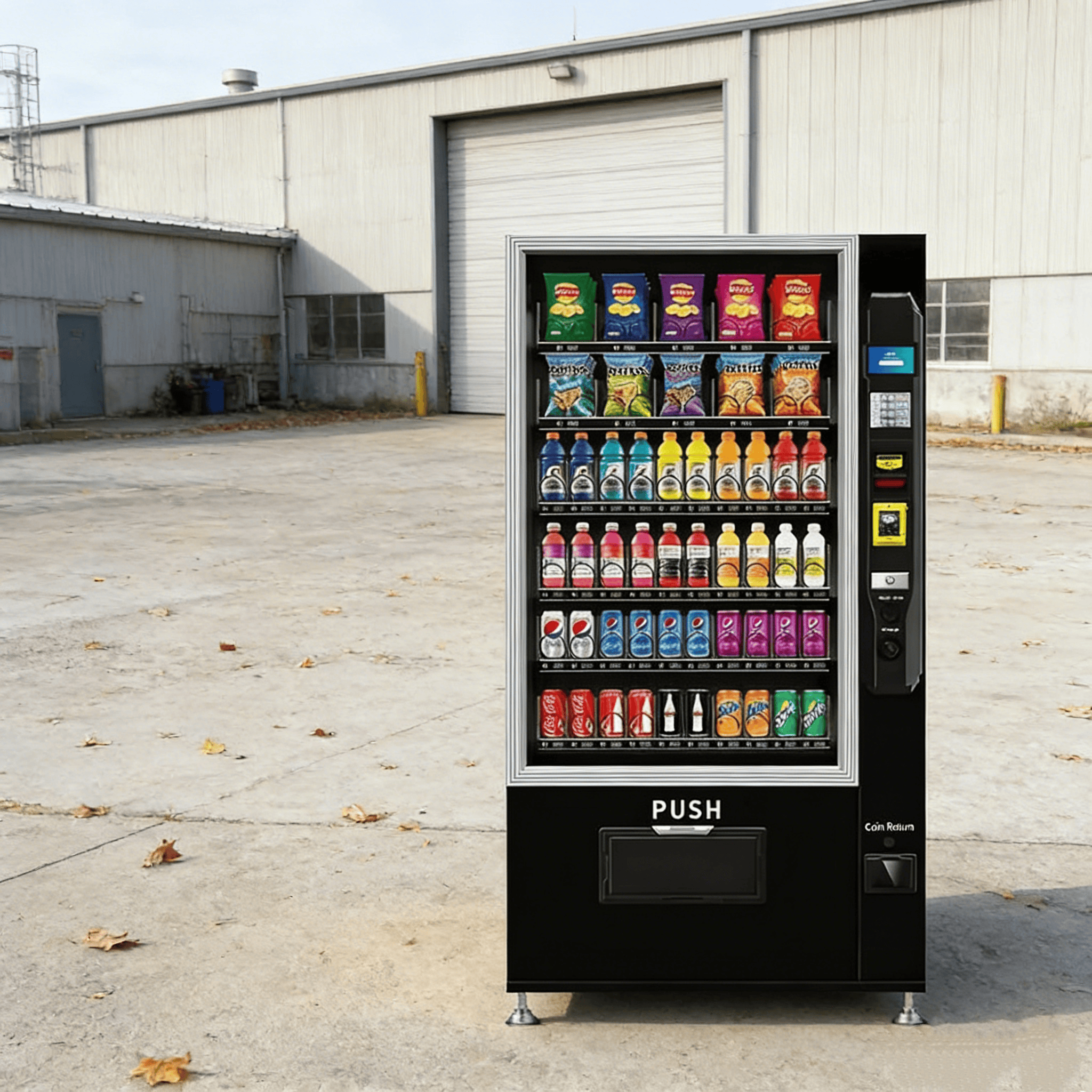 Food Snack - Classic Combo Vending Machine with Refrigerator