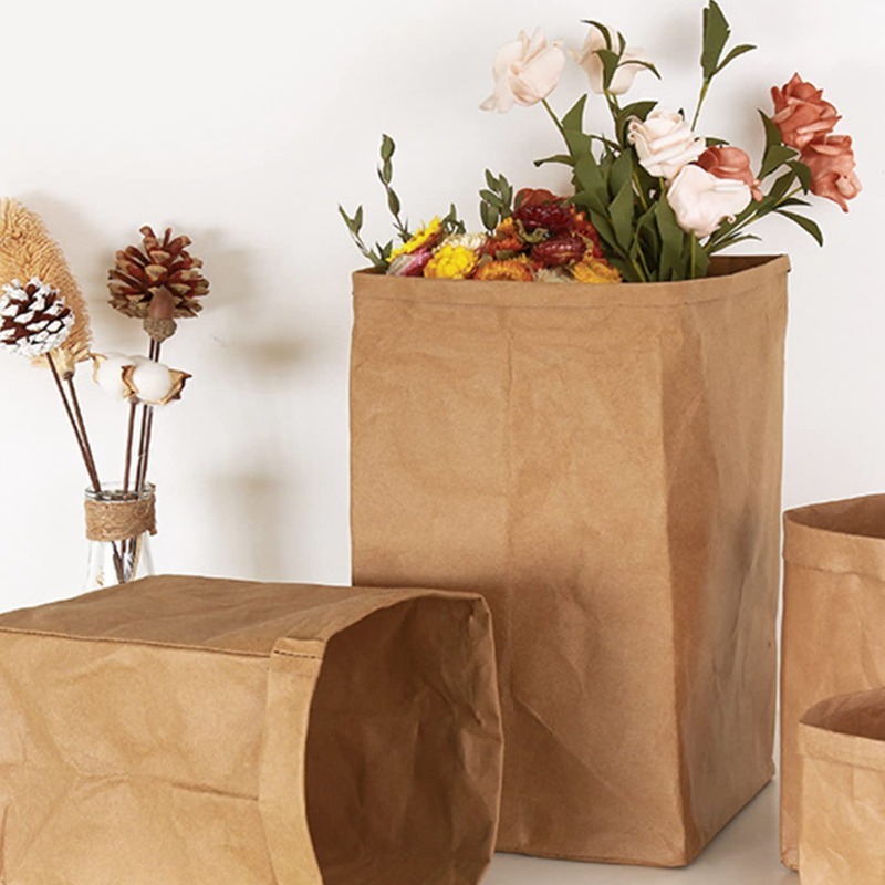 Food Grocery Snacks - 100/200Pcs Small Kraft Paper Lunch Bags,