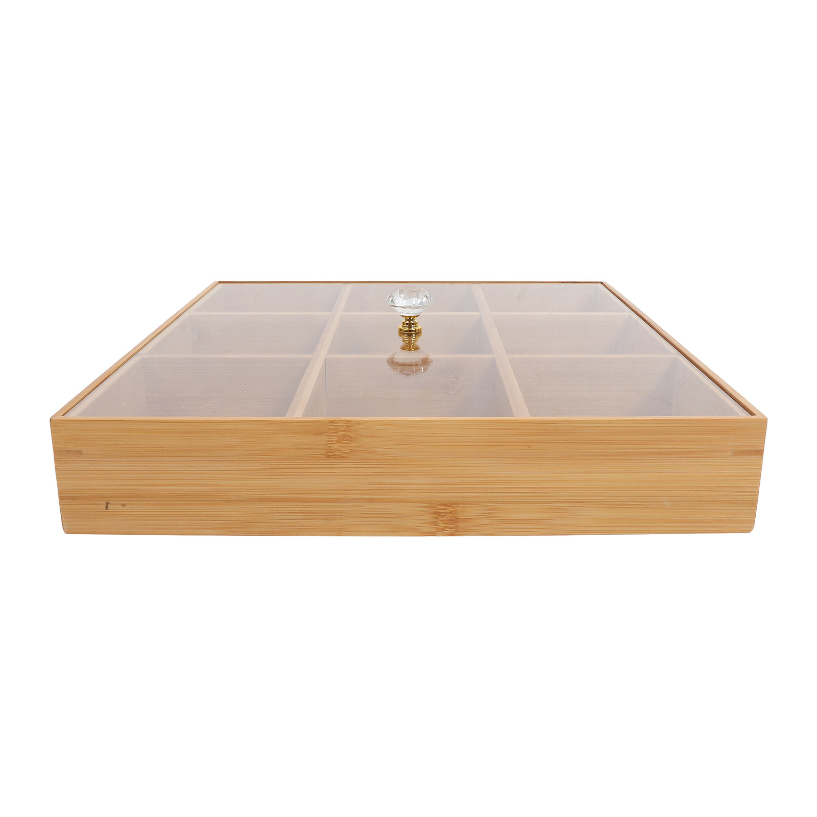 Bamboo Serving Tray with Compa - đánh giá và giá Food And Snacks Ideas