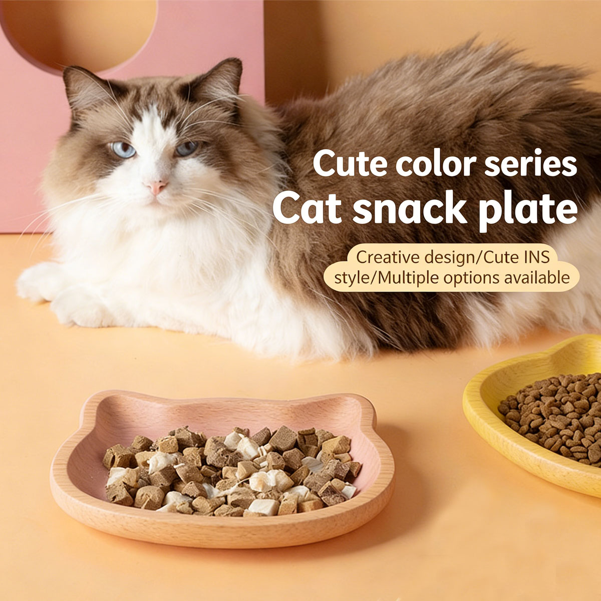 Cute Cat Shape Pet Snack Plate - đánh giá và giá Food Snacks Options