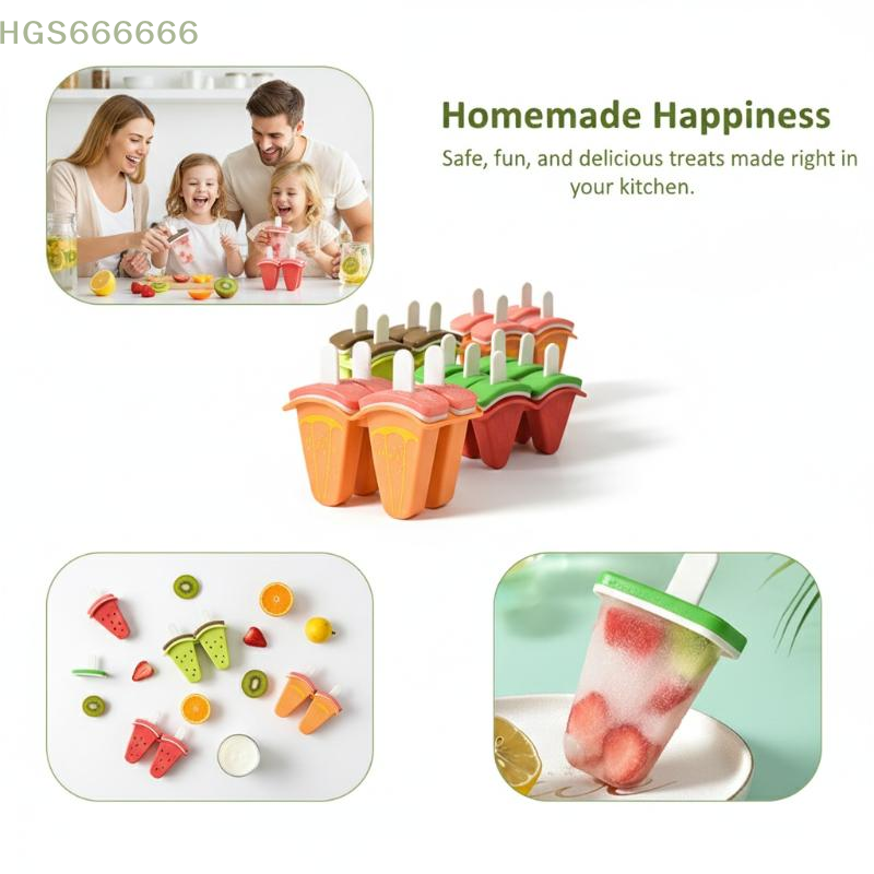 DIY Ice Cream Mold 4 6 Grids S - đánh giá và giá Homemade Food Snacks