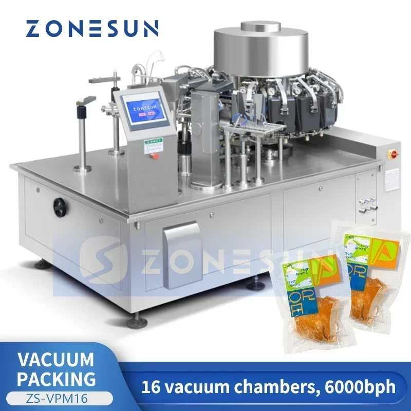 ZONESUN ZS-VPM16 Rotary Vacuum - đánh giá và giá Food Snack