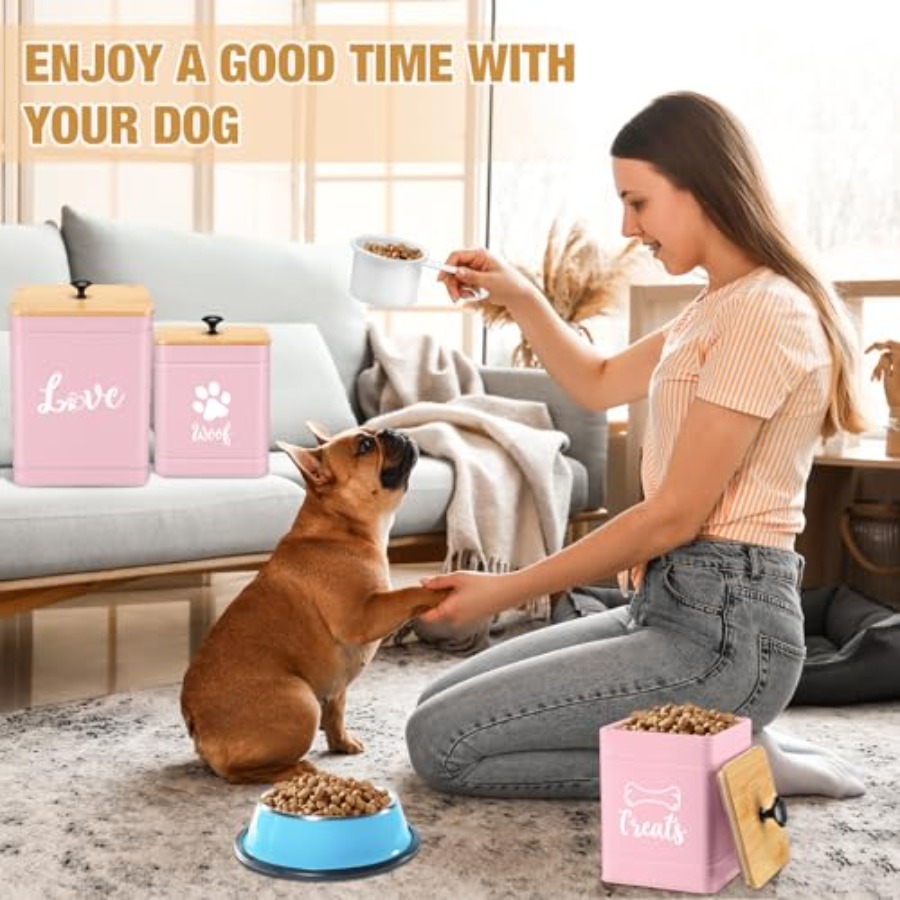 Metal Dog Treat Containers Set - đánh giá và giá Snacks Food Labels