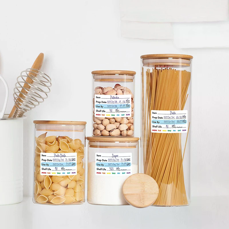 300Pcs/Roll Kitchen Date Food  - đánh giá và giá Snacks Food Labels
