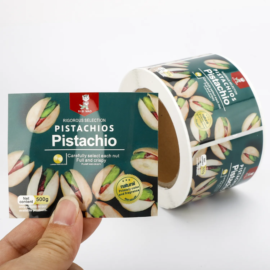 Custom snack stickers, nuts, d - đánh giá và giá Snacks Food Labels