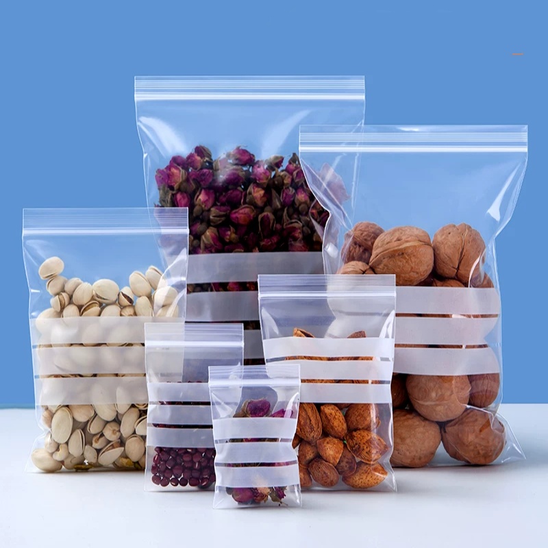 200PCS Clear PE Writing Ziploc - đánh giá và giá Snacks Food Labels