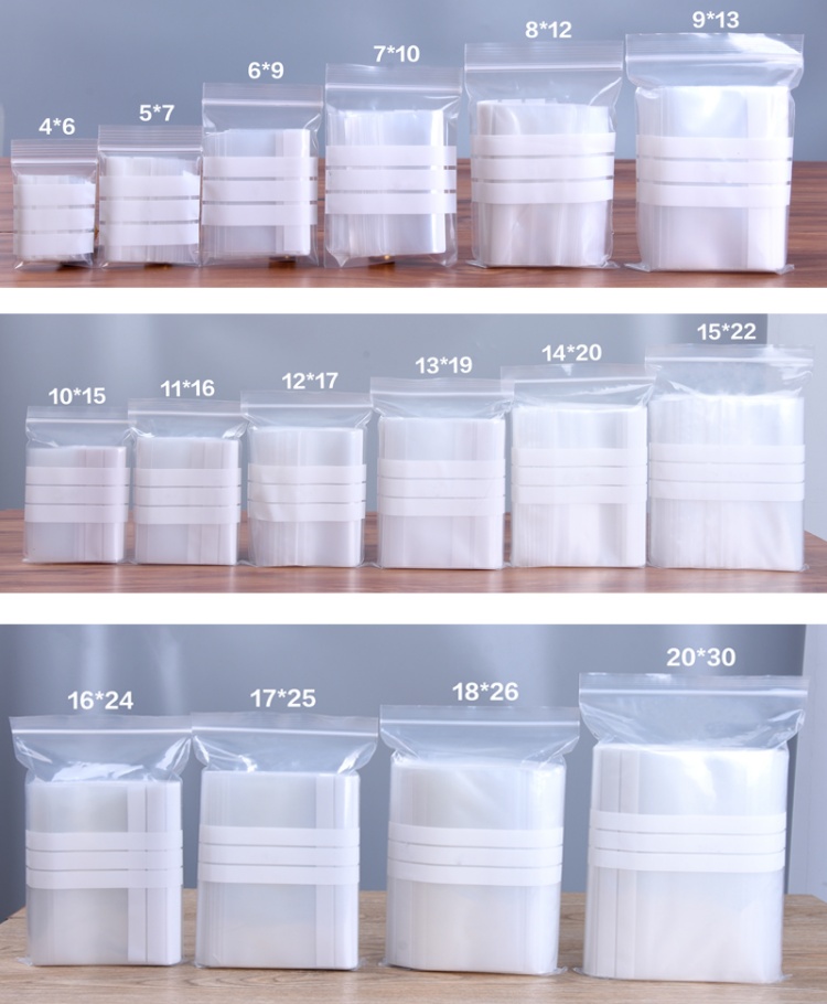 200PCS Clear PE Writing Ziploc - đánh giá và giá Snacks Food Labels