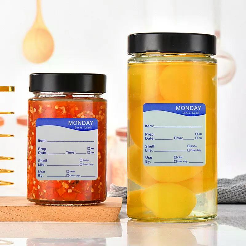 250Pcs/Roll Kitchen Date Food  - đánh giá và giá Snacks Food Labels
