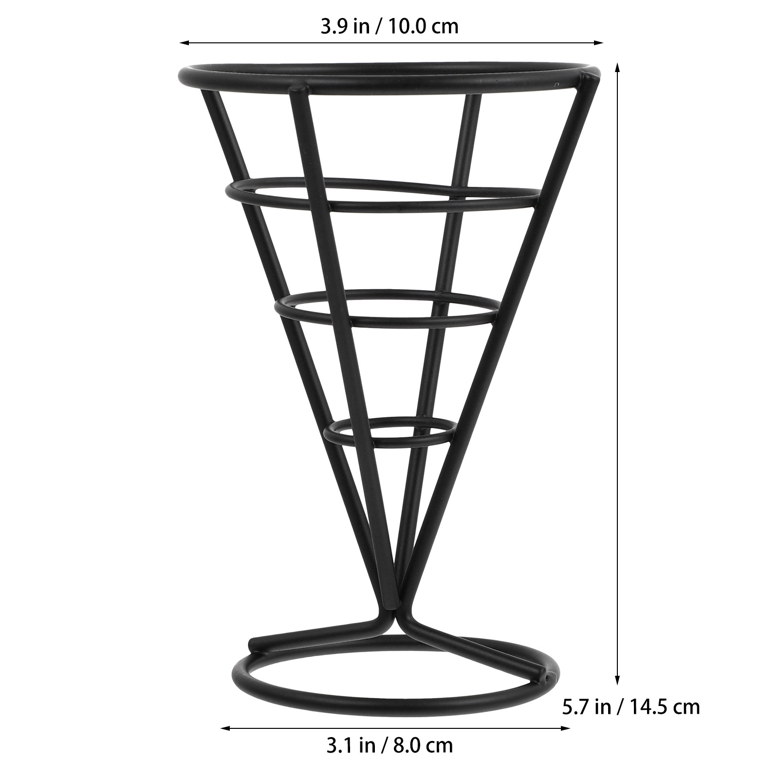 1Pcs Sturdy Iron Cone Basket F - đánh giá và giá Food Snacks Healthy