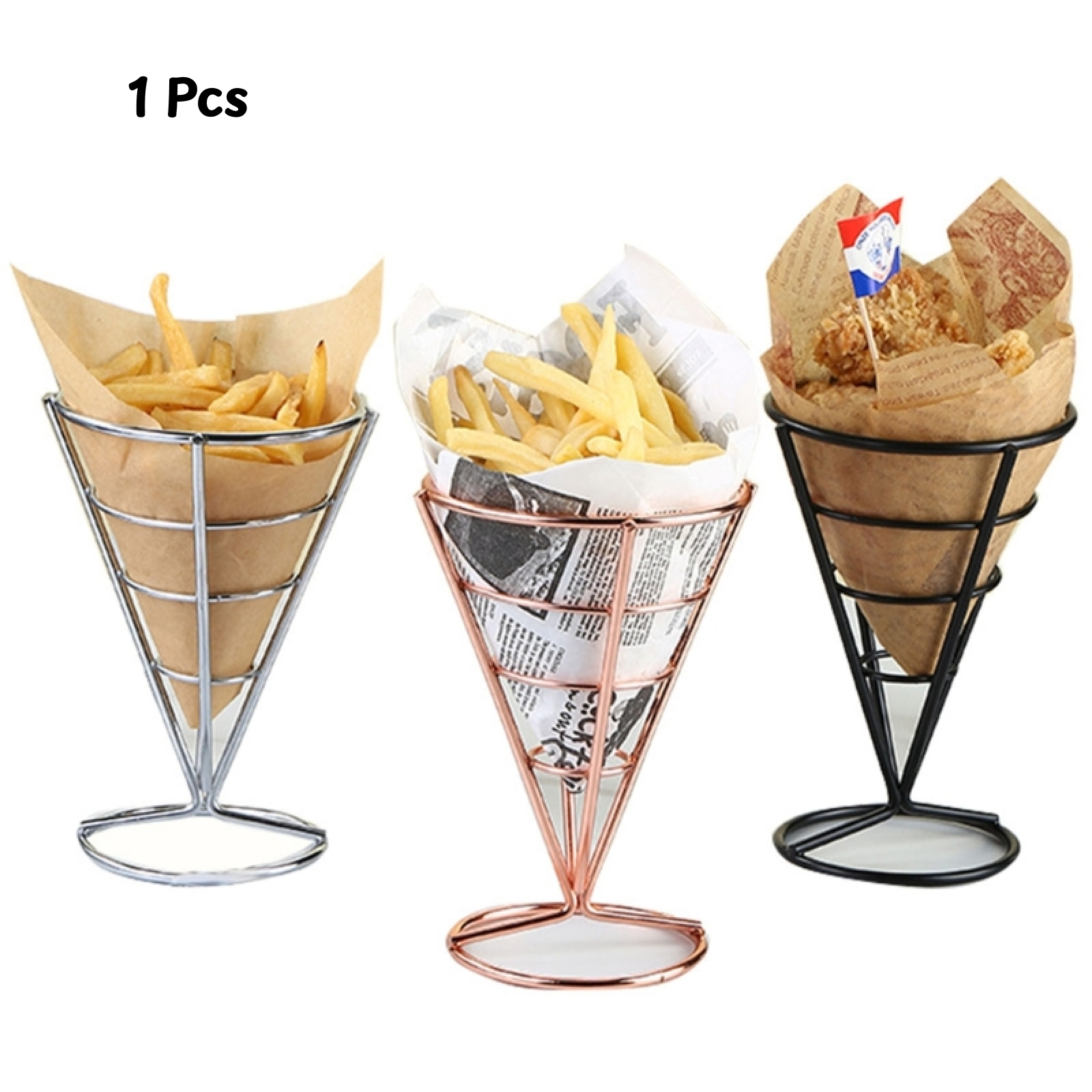 Cone Holder Stand French Fried - đánh giá và giá Food And Snacks For Picnic