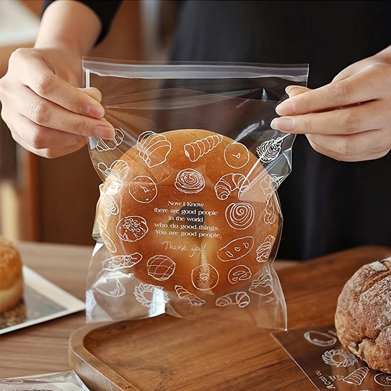 50Pcs Clear Self-Sealing Bread - đánh giá và giá Homemade Food Snacks