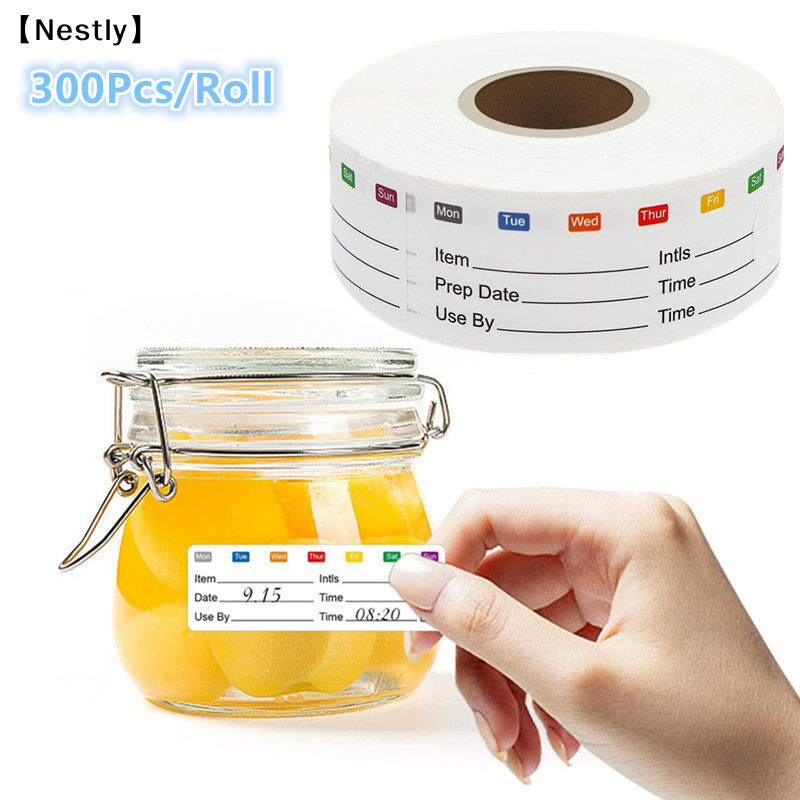 300Pcs/Roll Kitchen Date Food  - đánh giá và giá Snacks Food Labels