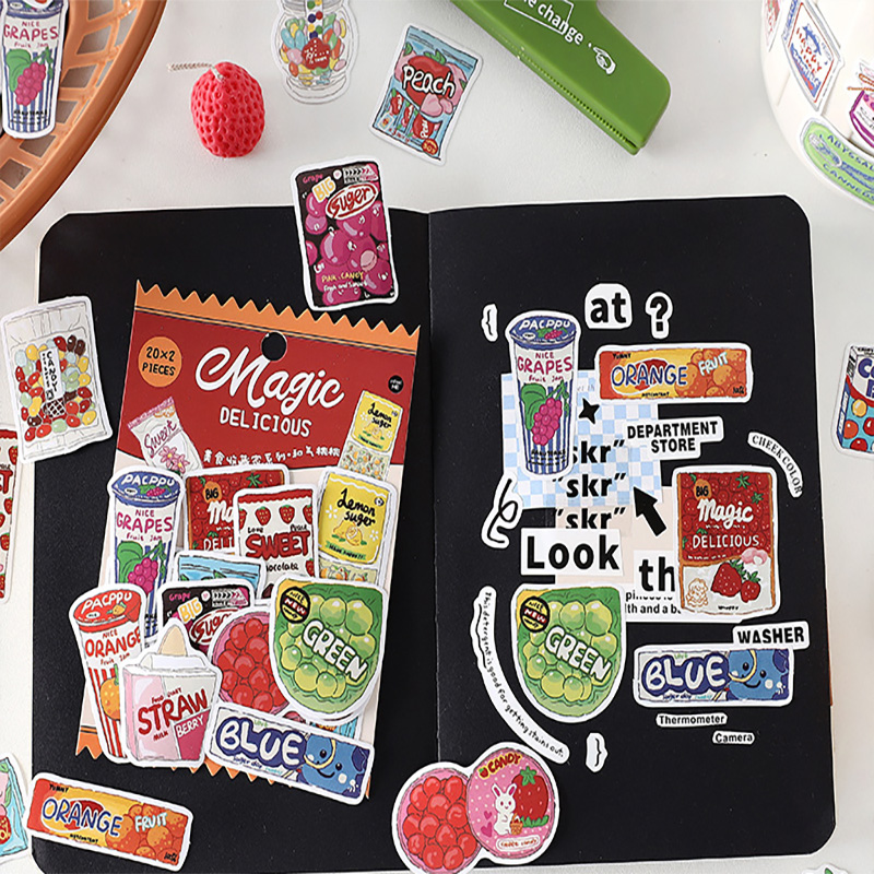 Cute Food Stickers Fast Food S - đánh giá và giá Snacks Food Labels