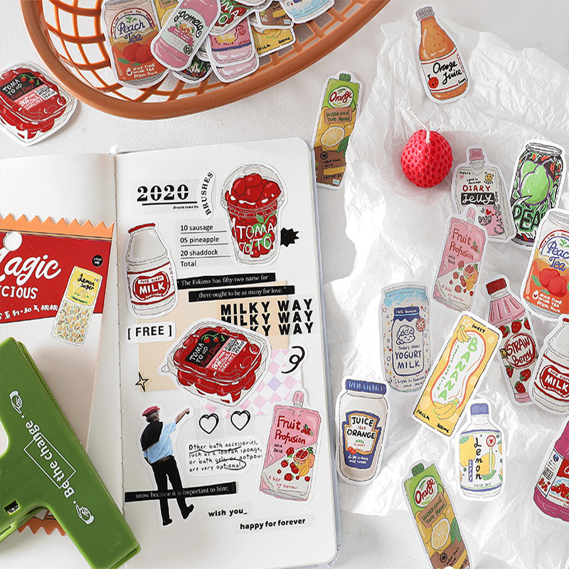 Cute Food Stickers Fast Food S - đánh giá và giá Snacks Food Labels