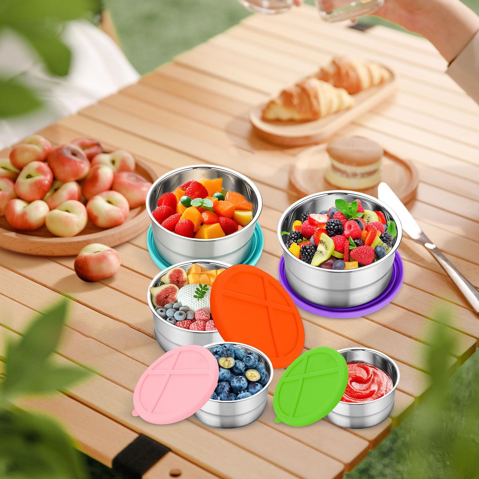 Metal Food Container 5 Pieces  - đánh giá và giá Food And Snacks For Picnic