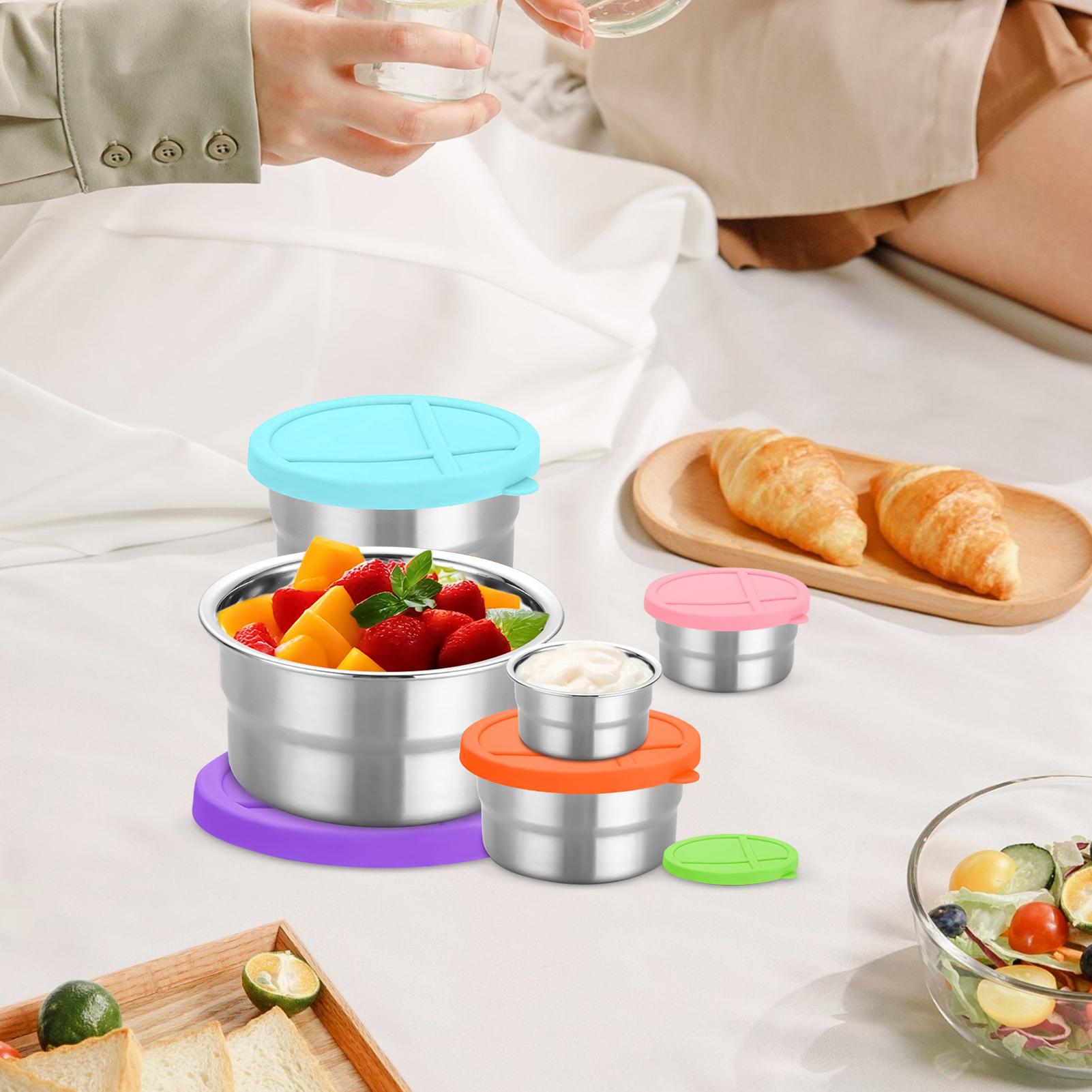 Metal Food Container 5 Pieces  - đánh giá và giá Food And Snacks For Picnic