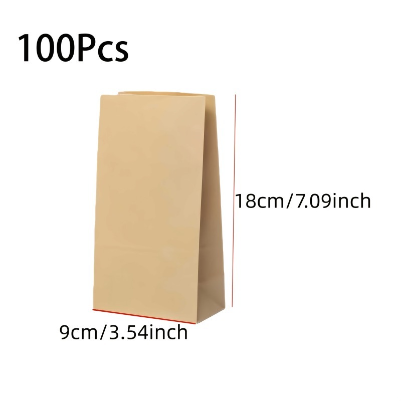100/200Pcs Small Kraft Paper L - đánh giá và giá Food Grocery Snacks