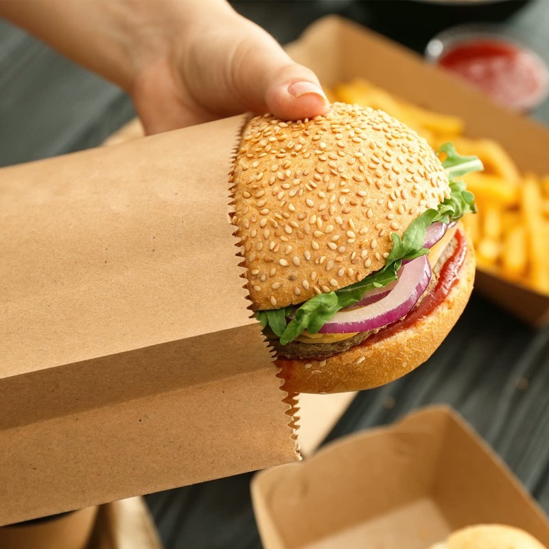 100/200Pcs Small Kraft Paper L - đánh giá và giá Food Grocery Snacks